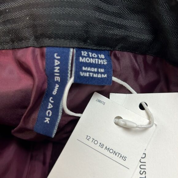 Janie and Jack100048425 Burgundy Velvet The Velvet Party Pants NWT - Picture 5 of 6